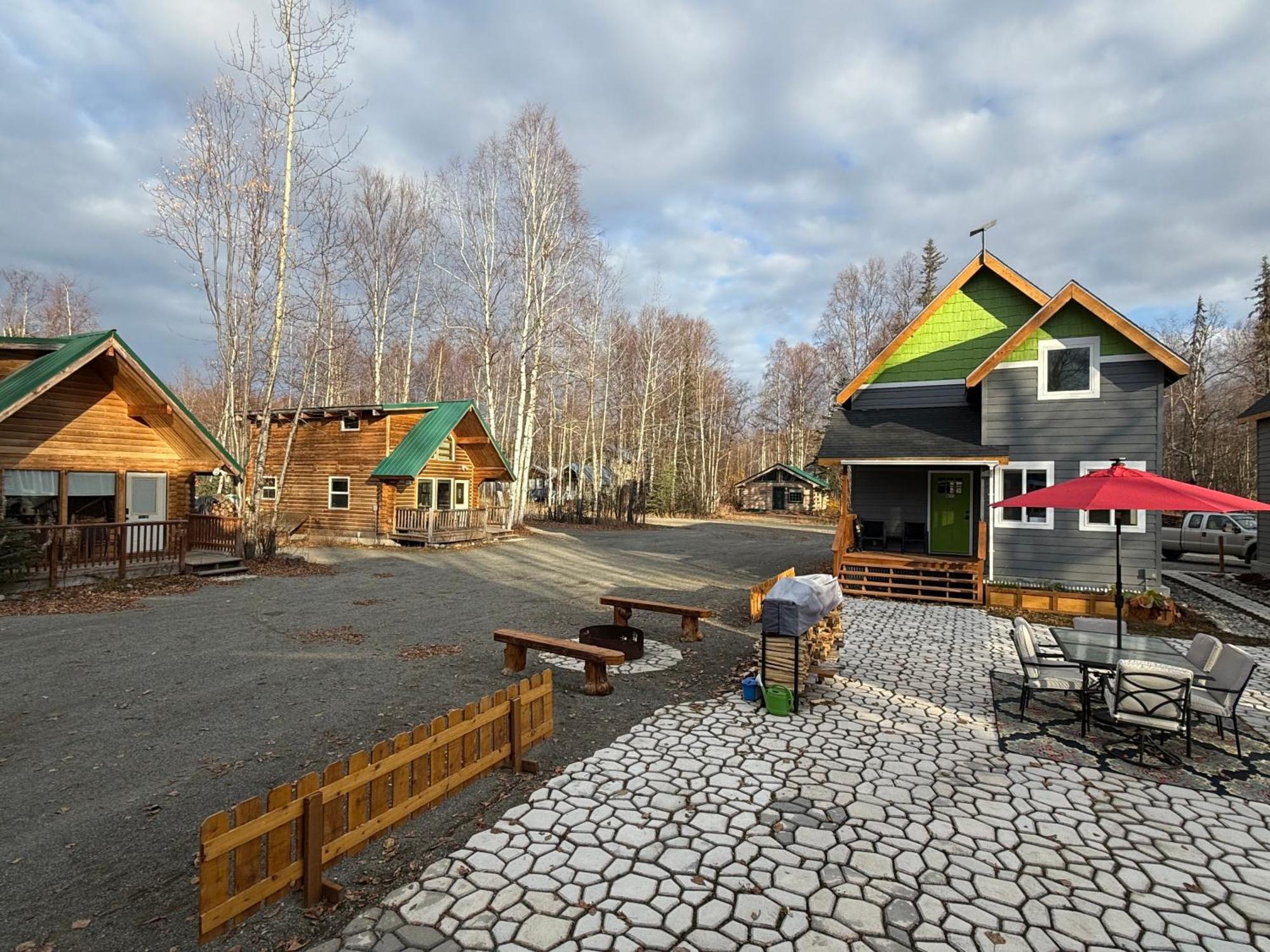 Talkeetna Log Cabin With Hot Tub Unit 2 Экстерьер фото