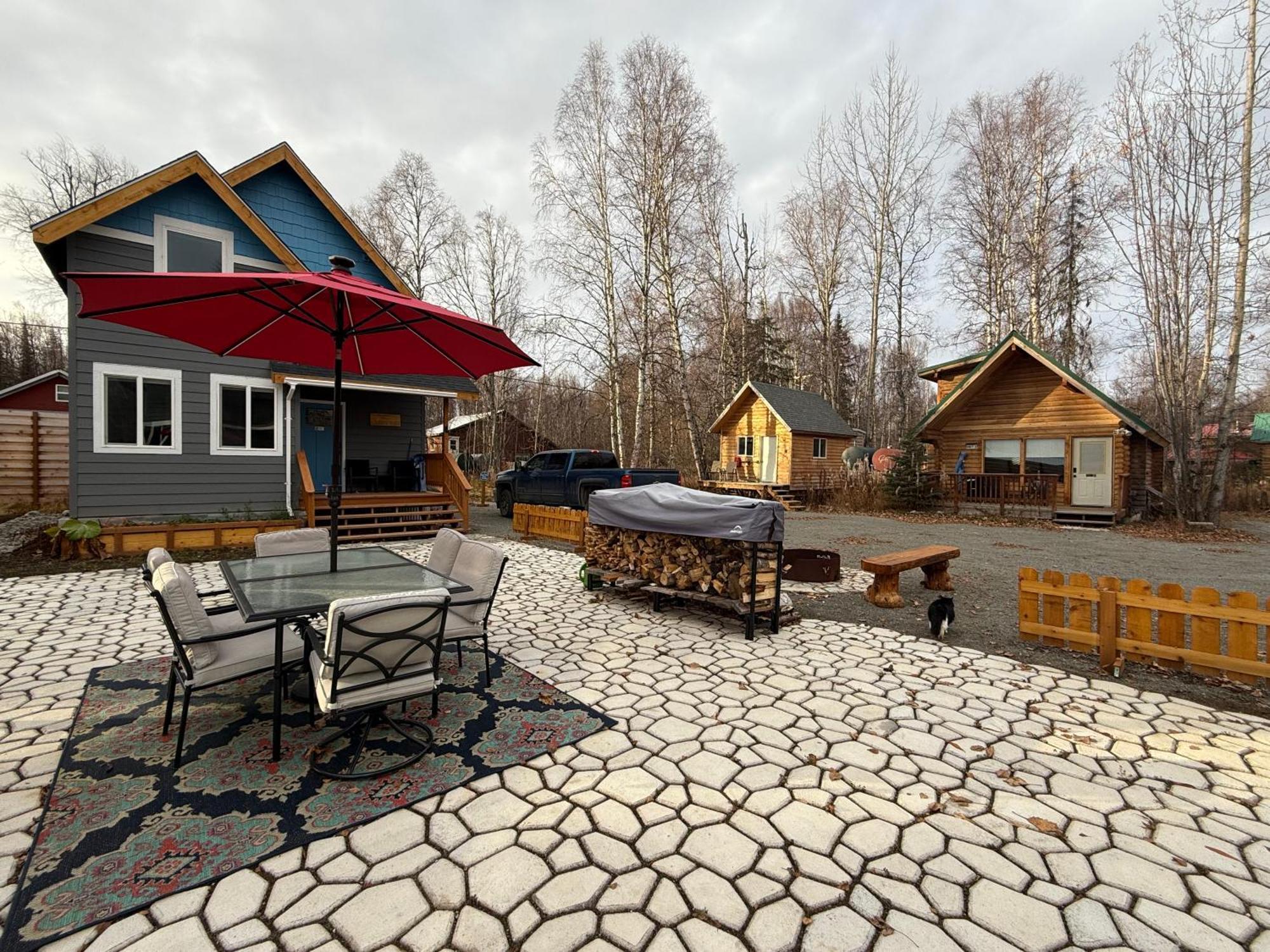 Talkeetna Log Cabin With Hot Tub Unit 2 Экстерьер фото
