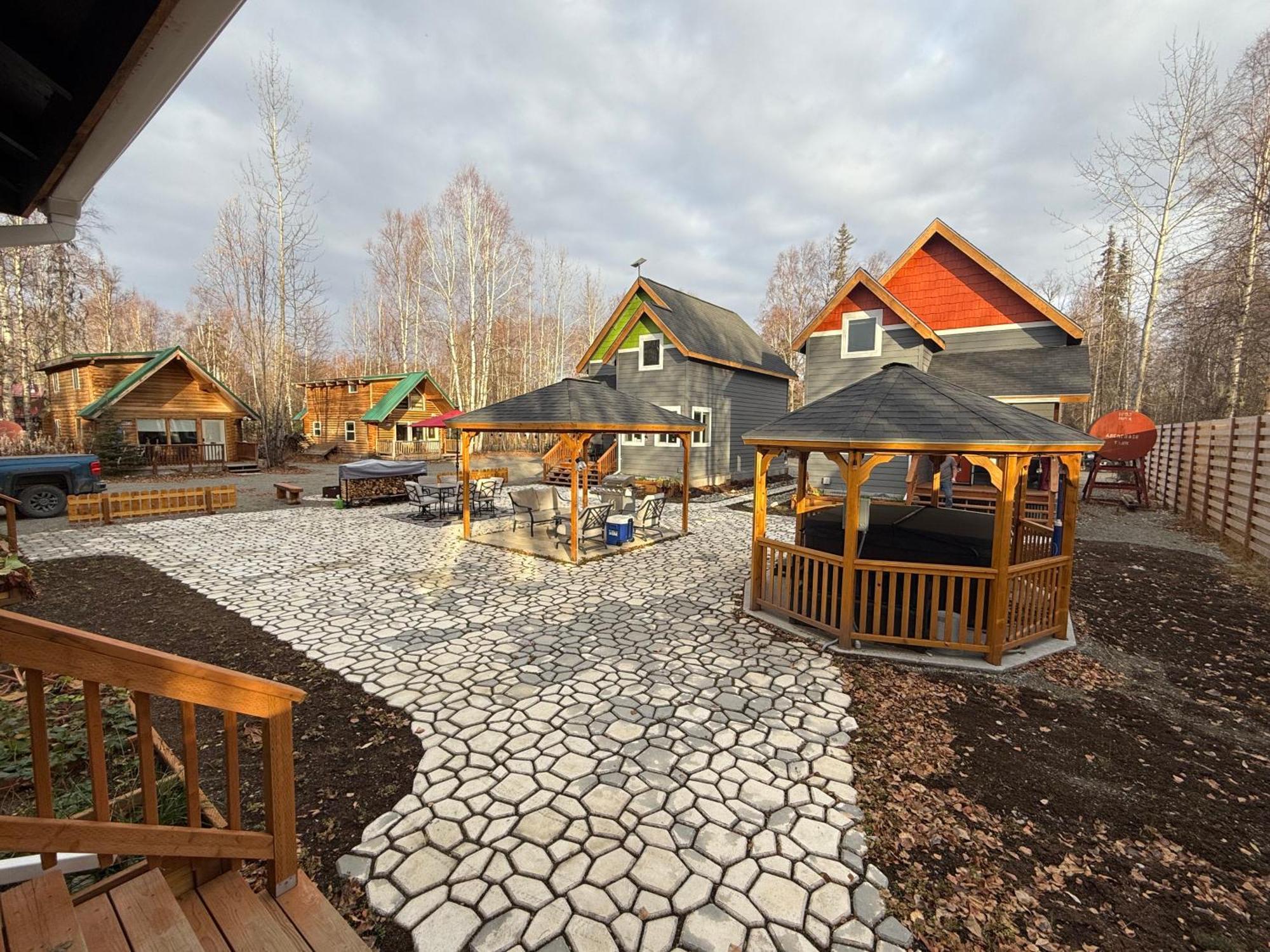 Talkeetna Log Cabin With Hot Tub Unit 2 Экстерьер фото